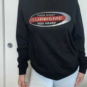 Supreme black long sleeve t-shirt